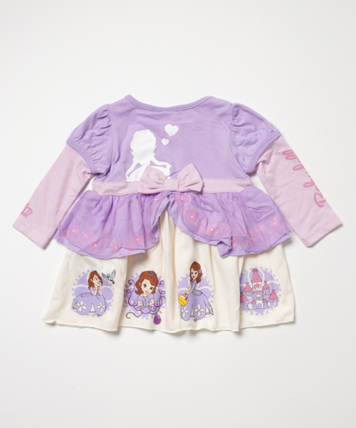 BABYDOLL(ベビードール)の「Disney(ディズニー)なりきるプリンセスワンピース(ベル/ソフィア/白雪姫/アリス/ラプンツェル/シンデレラ)9749K(ワンピース・キッズ・パープル系その他2/その他8/その他10/サックスブルー/イエロー/パープル・90cm/100cm/120cm/80cm/110cm)」の8枚目の写真