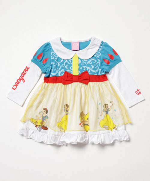 BABYDOLL(ベビードール)の「Disney(ディズニー)なりきるプリンセスワンピース(ベル/ソフィア/白雪姫/アリス/ラプンツェル/シンデレラ)9749K(ワンピース・キッズ・パープル系その他2/その他8/その他10/サックスブルー/イエロー/パープル・90cm/100cm/120cm/80cm/110cm)」の5枚目の写真