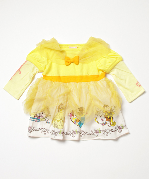 BABYDOLL(ベビードール)の「Disney(ディズニー)なりきるプリンセスワンピース(ベル/ソフィア/白雪姫/アリス/ラプンツェル/シンデレラ)9749K(ワンピース・キッズ・パープル系その他2/その他8/その他10/サックスブルー/イエロー/パープル・90cm/100cm/120cm/80cm/110cm)」の4枚目の写真