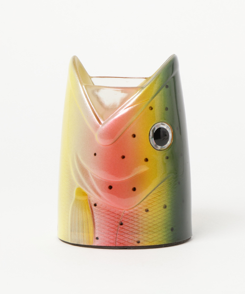 go slow caravan(ゴースローキャラバン)の「FiiiiiSH/FISH DESK HOLDER フィッシュデスクホルダー(ペン類)」|ピンク