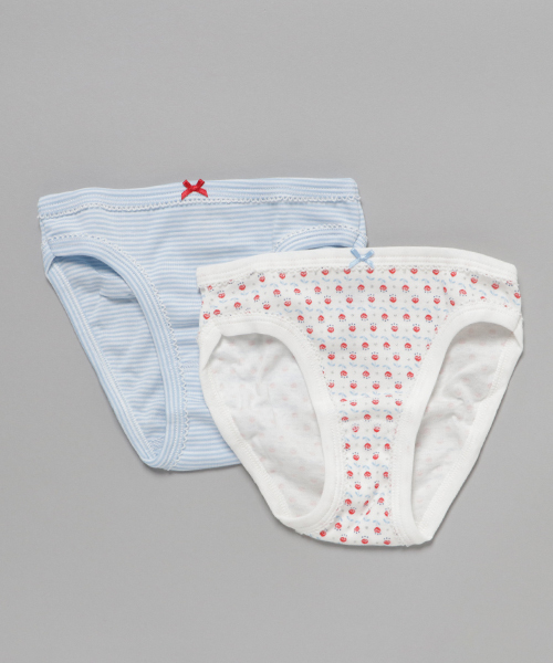 PETIT BATEAU (プチバトー) 婦人ショーツ2枚組 PETIT BATEAU ショーツ 2x2リブ編みショーツ2枚組