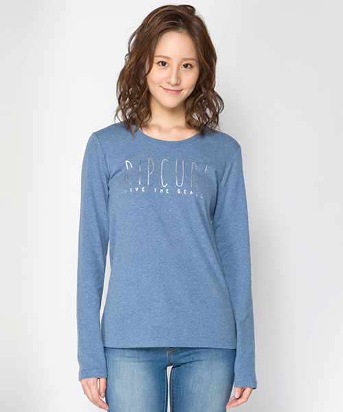 rip curl(リップカール)の「ロンT(Tシャツ/カットソー・レディース・ブラック×シルバー/ネイビー/ホワイト×シルバー・MEDIUM/LARGE)」の3枚目の写真
