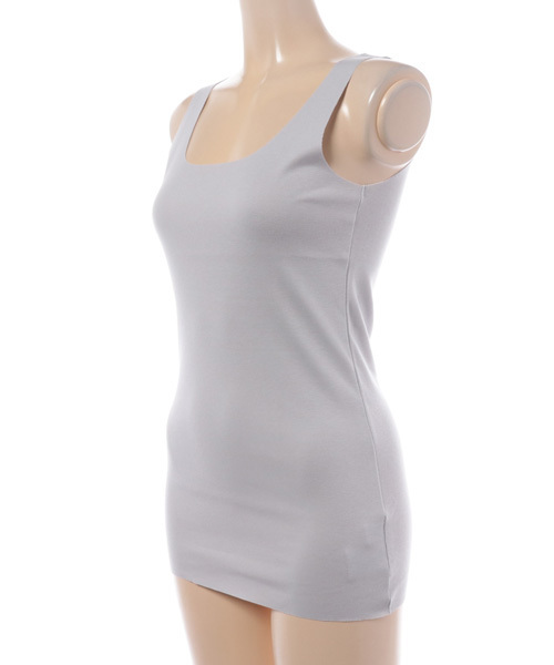 RIVE DROITE（リヴドロワ）の「シームレスタンク（タンクトップ・レディース・ライトグレー・FREE）」の2枚目の写真