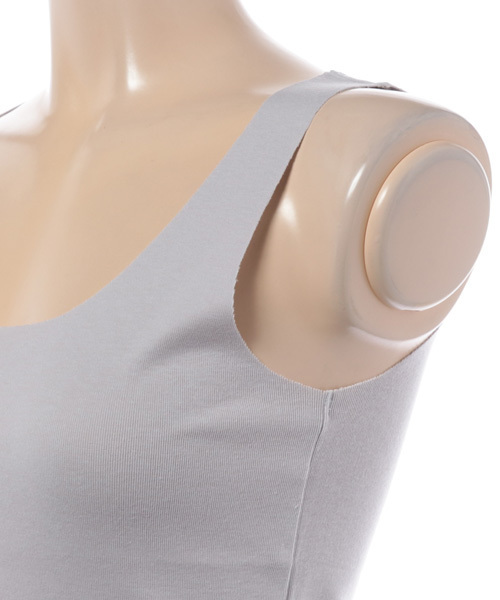 RIVE DROITE（リヴドロワ）の「シームレスタンク（タンクトップ・レディース・ライトグレー・FREE）」の4枚目の写真