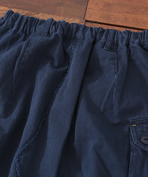 CUBE SUGAR(キューブシュガー)の「起毛ツイルリメイク風イージースカート(スカート・レディース・ネイビー/カーキ/イエロー・M)」の9枚目の写真