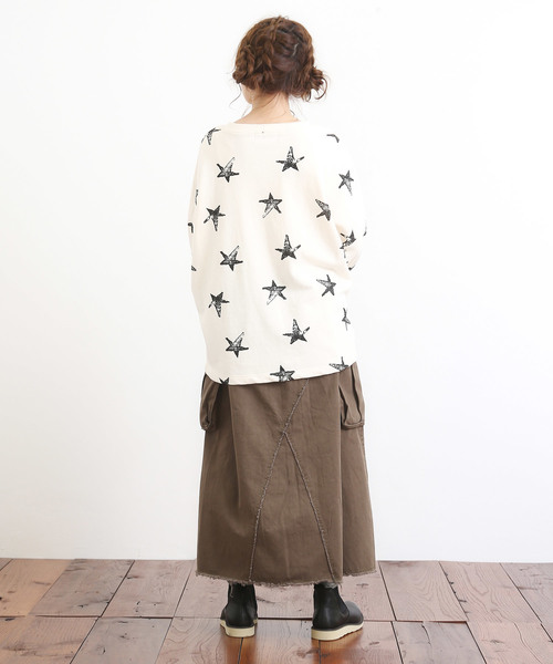 CUBE SUGAR(キューブシュガー)の「起毛ツイルリメイク風イージースカート(スカート・レディース・ネイビー/カーキ/イエロー・M)」の19枚目の写真