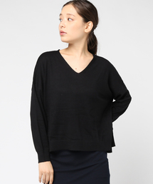 earth music&ecology | ・快適ニットドロップショルダープルオーバー(ニット/セーター)