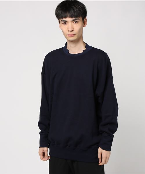 Is Ness イズネス の Is Ness 久米繊維 Big Silhouette Zigzag Sweat Shirt イズネス スウェット Wear Is Ness イズネス の Is Ness 久米繊維 Big Silhouette Zigzag Sweat Shirt イズネス スウェット Wear
