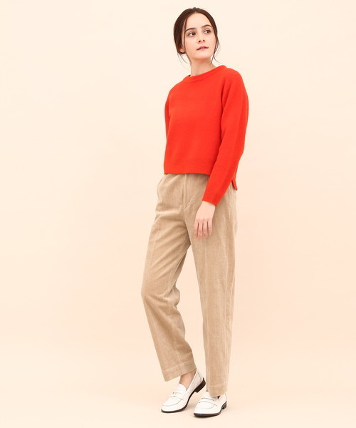 SALON adam et rope'(サロン アダム エ ロペ)の「7Wコーデュロイパンツ(その他パンツ・レディース・ベージュ/ネイビー/カーキ・S/M)」の4枚目の写真