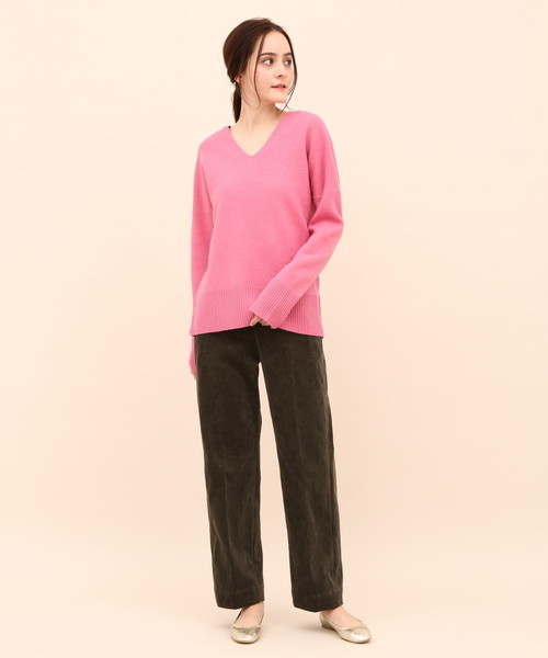 SALON adam et rope'(サロン アダム エ ロペ)の「7Wコーデュロイパンツ(その他パンツ・レディース・ベージュ/ネイビー/カーキ・S/M)」の5枚目の写真
