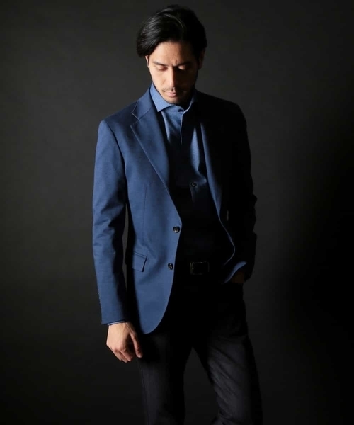 MICHEL KLEIN HOMME   （ミッシェルクランオム）の「バランサーキュラーオメガクロス（テーラードジャケット・メンズ・ネイビー/グレー・SMALL/MEDIUM/LARGE/X-LARGE/XX-LARGE）」の17枚目の写真