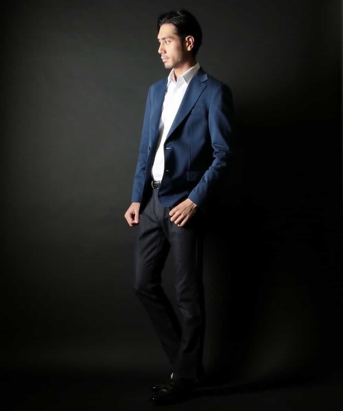 MICHEL KLEIN HOMME   （ミッシェルクランオム）の「バランサーキュラーオメガクロス（テーラードジャケット・メンズ・ネイビー/グレー・SMALL/MEDIUM/LARGE/X-LARGE/XX-LARGE）」の15枚目の写真