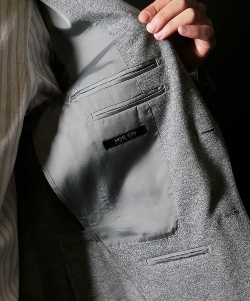 MICHEL KLEIN HOMME   （ミッシェルクランオム）の「バランサーキュラーオメガクロス（テーラードジャケット・メンズ・ネイビー/グレー・SMALL/MEDIUM/LARGE/X-LARGE/XX-LARGE）」の13枚目の写真