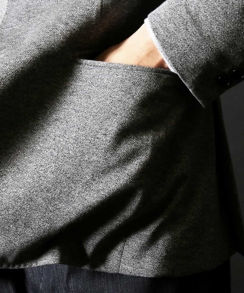 MICHEL KLEIN HOMME   （ミッシェルクランオム）の「バランサーキュラーオメガクロス（テーラードジャケット・メンズ・ネイビー/グレー・SMALL/MEDIUM/LARGE/X-LARGE/XX-LARGE）」の7枚目の写真