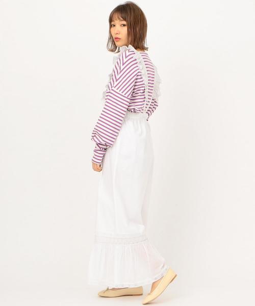 Another Edition（アナザーエディション）の「リバーレースロンパース ◆（サロペット/オーバーオール・レディース・オフホワイト/ブラック・FREE）」の13枚目の写真