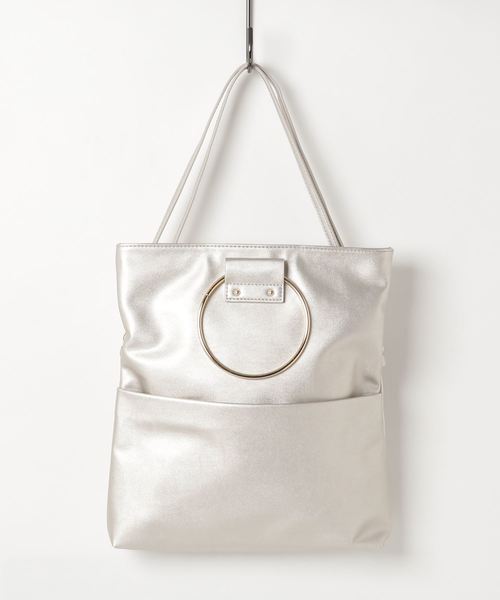 YECCA VECCA（イェッカヴェッカ）の「3wayリングバッグ（ハンドバッグ・レディース・ブラック/イエロー/レッド/シルバー・FREE）」の4枚目の写真