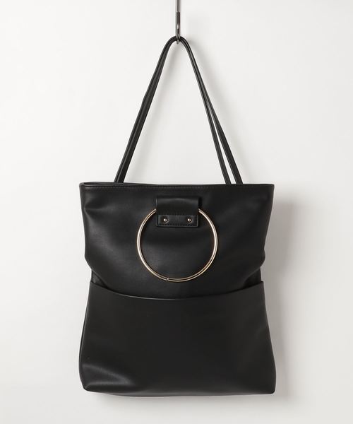 YECCA VECCA（イェッカヴェッカ）の「3wayリングバッグ（ハンドバッグ・レディース・ブラック/イエロー/レッド/シルバー・FREE）」の2枚目の写真