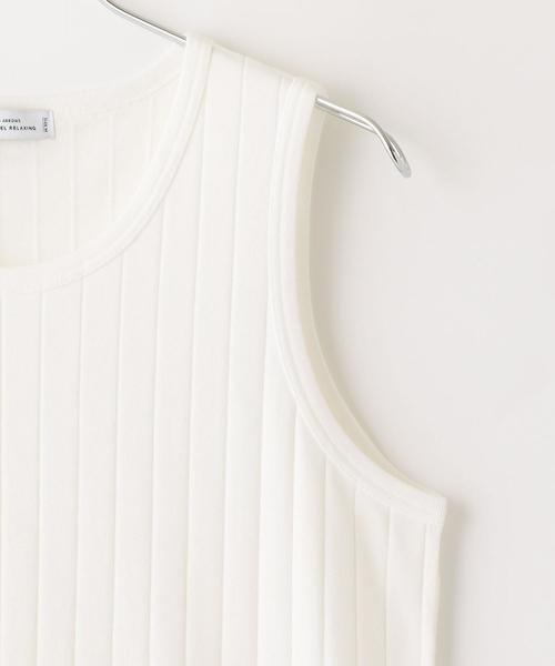 green label relaxing（グリーンレーベルリラクシング）の「ST ワイドリブ ロング タンクトップ ◆（タンクトップ・メンズ・グレー/ホワイト・M/S/L）」の12枚目の写真