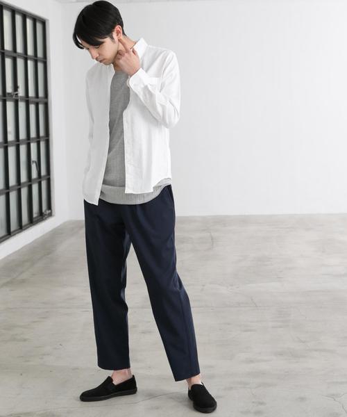 green label relaxing（グリーンレーベルリラクシング）の「ST ワイドリブ ロング タンクトップ ◆（タンクトップ・メンズ・グレー/ホワイト・M/S/L）」の8枚目の写真