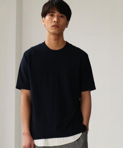 green label relaxing（グリーンレーベルリラクシング）の「ST ワイドリブ ロング タンクトップ ◆（タンクトップ・メンズ・グレー/ホワイト・M/S/L）」の9枚目の写真