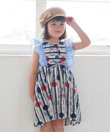 apres les cours | トリさんドット肩フリルワンピース(ワンピース)