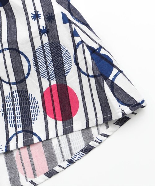 apres les cours（アプレレクール）の「トリさんドット肩フリルワンピース（ワンピース・キッズ・ネイビー/イエロー・80/90/100/130/120/110）」の7枚目の写真