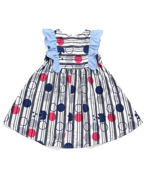 apres les cours（アプレレクール）の「トリさんドット肩フリルワンピース（ワンピース・キッズ・ネイビー/イエロー・80/90/100/130/120/110）」の9枚目の写真