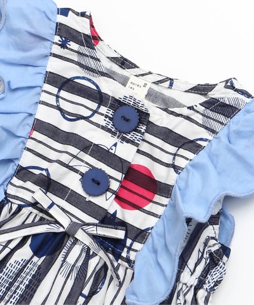 apres les cours（アプレレクール）の「トリさんドット肩フリルワンピース（ワンピース・キッズ・ネイビー/イエロー・80/90/100/130/120/110）」の11枚目の写真