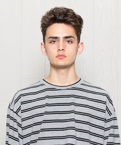 H BEAUTY&YOUTH UNITED ARROWS(エイチビューティーアンドユースユナイテッドアローズ)の「<UNUSED>BORDER LONG SLEEVE T-SHIRT/Tシャツ.(Tシャツ/カットソー・メンズ・オフホワイト/ブラック/グレー・3/2)」の4枚目の写真