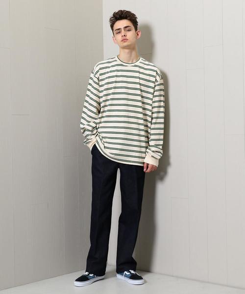 H BEAUTY&YOUTH UNITED ARROWS(エイチビューティーアンドユースユナイテッドアローズ)の「<UNUSED>BORDER LONG SLEEVE T-SHIRT/Tシャツ.(Tシャツ/カットソー・メンズ・オフホワイト/ブラック/グレー・3/2)」の9枚目の写真