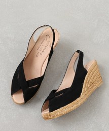 IENA | GAIMO オープントウスエードウエッジサンダル◆(サンダル)