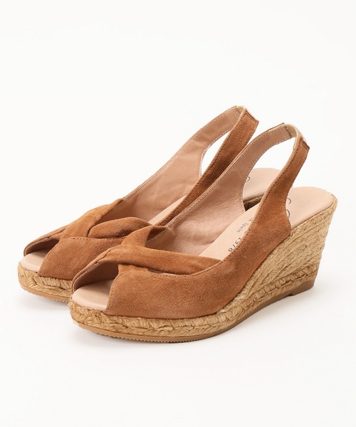 IENA（イエナ）の「GAIMO オープントウスエードウエッジサンダル◆（サンダル・レディース・パープル/ブラック/キャメル・37/35/38/36）」の7枚目の写真