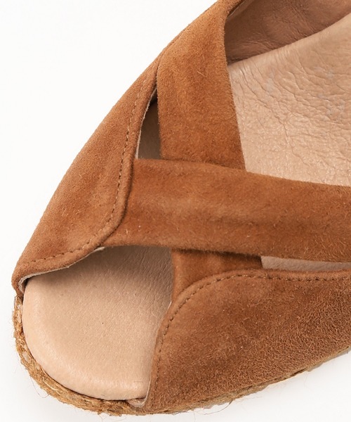 IENA（イエナ）の「GAIMO オープントウスエードウエッジサンダル◆（サンダル・レディース・パープル/ブラック/キャメル・37/35/38/36）」の8枚目の写真