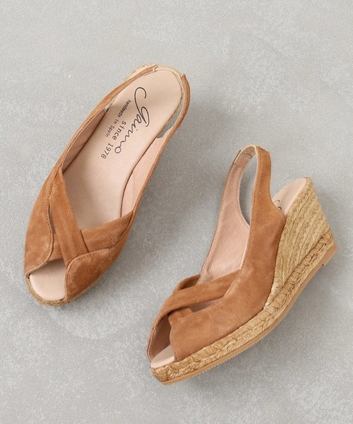 IENA（イエナ）の「GAIMO オープントウスエードウエッジサンダル◆（サンダル・レディース・パープル/ブラック/キャメル・37/35/38/36）」の9枚目の写真