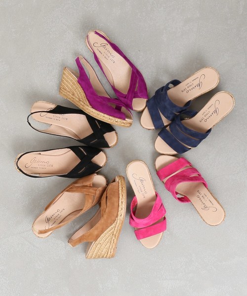 IENA（イエナ）の「GAIMO オープントウスエードウエッジサンダル◆（サンダル・レディース・パープル/ブラック/キャメル・37/35/38/36）」の10枚目の写真