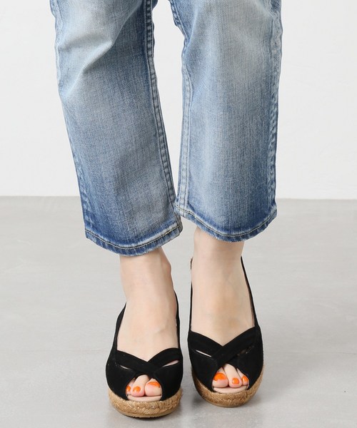 IENA（イエナ）の「GAIMO オープントウスエードウエッジサンダル◆（サンダル・レディース・パープル/ブラック/キャメル・37/35/38/36）」の11枚目の写真