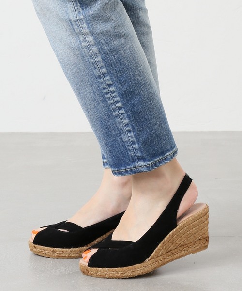 IENA（イエナ）の「GAIMO オープントウスエードウエッジサンダル◆（サンダル・レディース・パープル/ブラック/キャメル・37/35/38/36）」の12枚目の写真