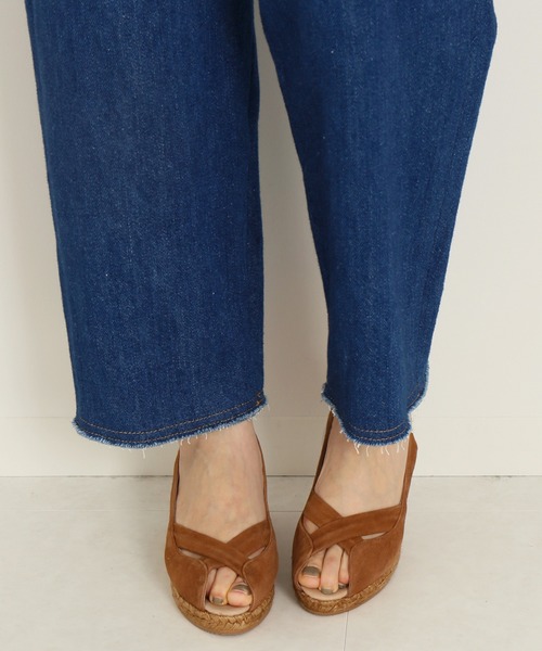 IENA（イエナ）の「GAIMO オープントウスエードウエッジサンダル◆（サンダル・レディース・パープル/ブラック/キャメル・37/35/38/36）」の13枚目の写真