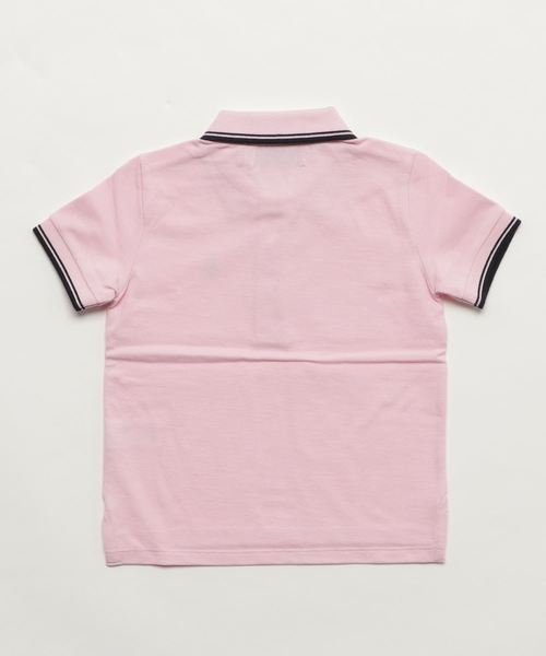 PETIT BATEAU(プチバトー)の「鹿の子編み半袖ポロシャツ(ポロシャツ・キッズ・ライトピンク・3YEAR/4YEAR/5YEAR)」の2枚目の写真