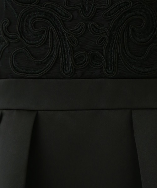 MARLENE JOBERT（マルレーヌ　ジョベル）の「コードレーン胸刺繍ドレスワンピース（ドレス・レディース・ネイビー/ブラック/グレー・L/M）」の14枚目の写真