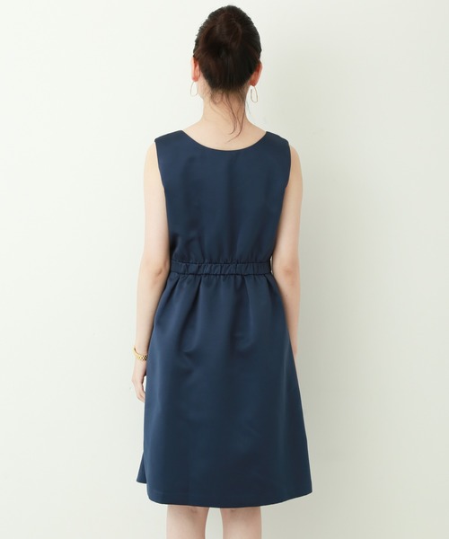 MARLENE JOBERT（マルレーヌ　ジョベル）の「コードレーン胸刺繍ドレスワンピース（ドレス・レディース・ネイビー/ブラック/グレー・L/M）」の7枚目の写真