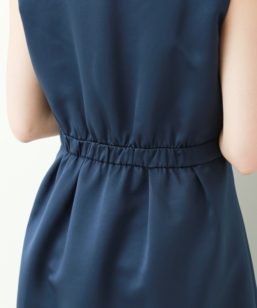 MARLENE JOBERT（マルレーヌ　ジョベル）の「コードレーン胸刺繍ドレスワンピース（ドレス・レディース・ネイビー/ブラック/グレー・L/M）」の11枚目の写真