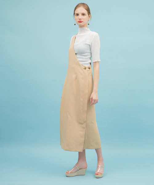 UNITED TOKYO（ユナイテッドトウキョウ）の「ワンショルダーワンピース（ワンピース・レディース・ベージュ/ネイビー/ブラウン・1）」の19枚目の写真