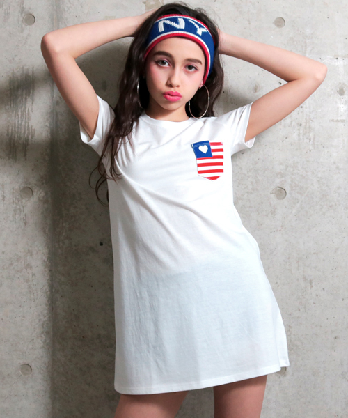 Anap Gｉrl アナップガール の アメリカポケットaラインワンピース ワンピース Wear