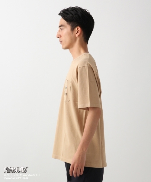 RAGEBLUE(レイジブルー)の「【PEANUTS/ピーナッツ】鹿の子Tシャツ/804439(Tシャツ/カットソー・メンズ・ホワイト/ブラック/ベージュ/ネイビー・SMALL/MEDIUM/LARGE)」の8枚目の写真