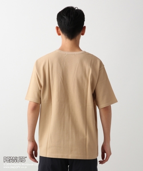 RAGEBLUE(レイジブルー)の「【PEANUTS/ピーナッツ】鹿の子Tシャツ/804439(Tシャツ/カットソー・メンズ・ホワイト/ブラック/ベージュ/ネイビー・SMALL/MEDIUM/LARGE)」の9枚目の写真
