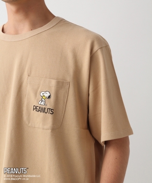 RAGEBLUE(レイジブルー)の「【PEANUTS/ピーナッツ】鹿の子Tシャツ/804439(Tシャツ/カットソー・メンズ・ホワイト/ブラック/ベージュ/ネイビー・SMALL/MEDIUM/LARGE)」の11枚目の写真
