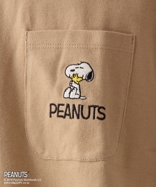 RAGEBLUE(レイジブルー)の「【PEANUTS/ピーナッツ】鹿の子Tシャツ/804439(Tシャツ/カットソー・メンズ・ホワイト/ブラック/ベージュ/ネイビー・SMALL/MEDIUM/LARGE)」の16枚目の写真