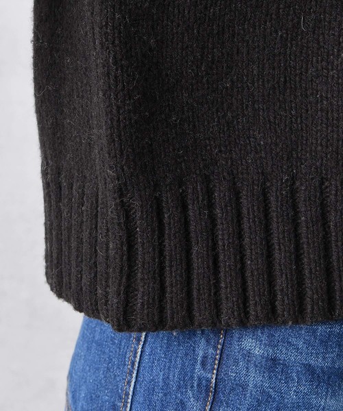 DouDou（ドゥドゥ）の「ジャガードニット（ニット/セーター・レディース・ブラック/グレー・FREE）」の16枚目の写真