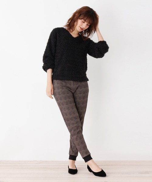 grove(グローブ)の「裏シャギージョガーパンツ(その他パンツ・レディース・グレー/ブラック/ブラック系1・02/03)」の10枚目の写真